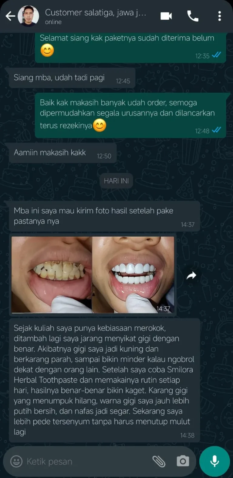 Testimoni Konsumen 1